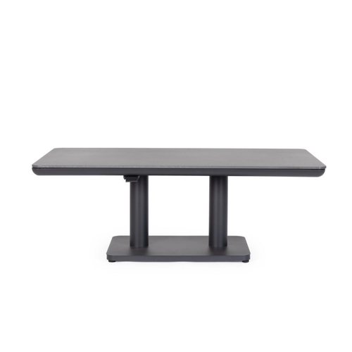 Visuel 6 du produit Table élévatrice en aluminium anthracide et pierre sintérisée Bizzotto Miguel