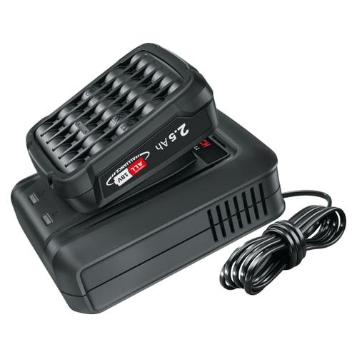 Visuel 1 du produit Chargeur avec sa batterie 2,5 AH coloris noir Bosch - 18 V