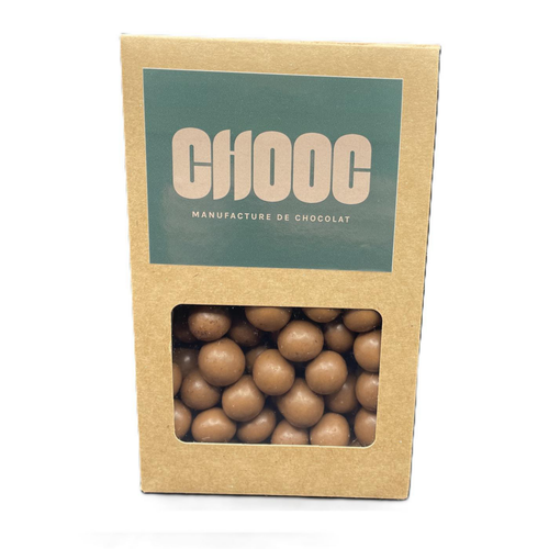 Visuel 1 du produit Noisettes enrobées au chocolat au lait Chooc - en sachet de 200 g