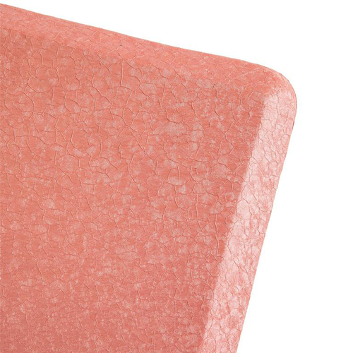 Visuel 2 du produit Table basse carrée brique craquelée en métal - 46 x 46 x 50 cm