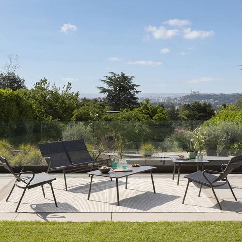 Visuel 7 du produit Fauteuil 1 place Vence Batylin Obsidian coloris gris Lafuma - 68 x 69 x 70 cm