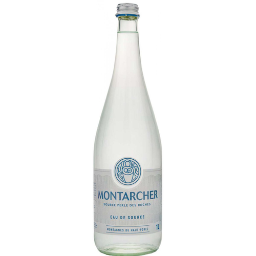 Visuel 1 du produit Eau de source plate en bouteille de verre Montarcher - 1 L
