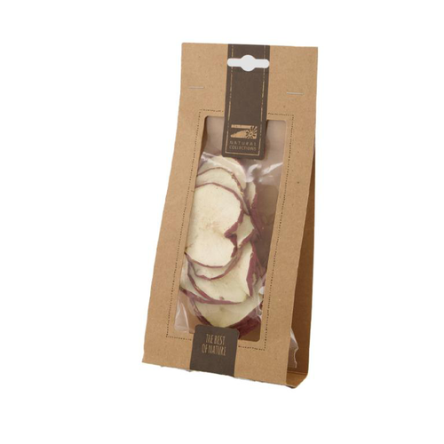 Visuel 1 du produit Tranches de pommes rouges naturelles en sachet - 10 x 4 x 21 cm