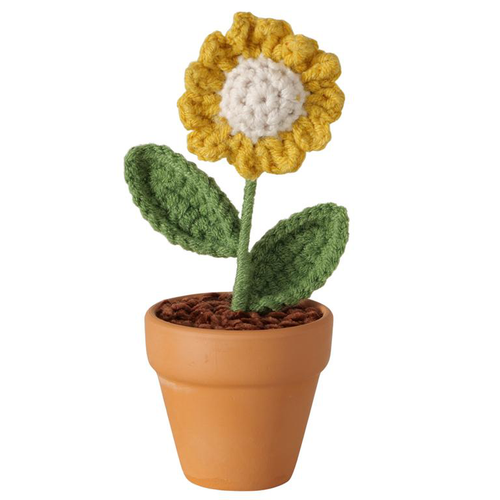 Visuel 2 du produit Fleur en crochet Crochy - H 14 cm