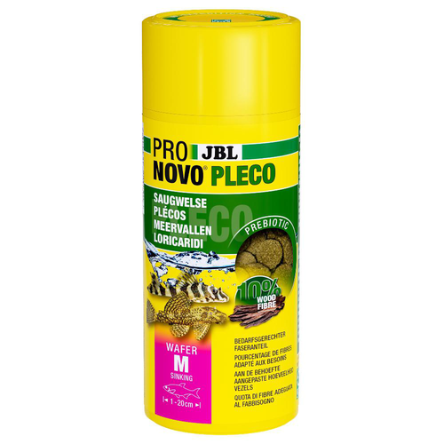 Visuel 1 du produit Aliment en pastilles pour poisson JBL Pronovo pleco wafer taille M - 250 ml