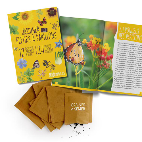 Visuel 3 du produit Coffret 12 sachets Fleurs à Papillons 12x17 cm