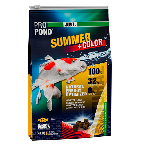 Visuel 2 du produit Aliment d'été pour carpes koïs et autres poissons de bassin JBL Propond Summer+Color - 2 kg