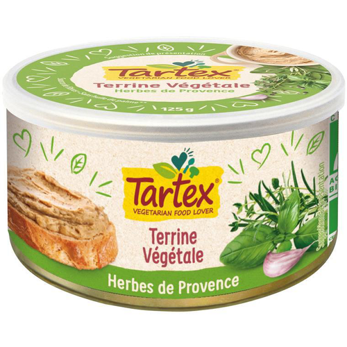 Visuel 1 du produit Terrine végétale herbes de Provence en boîte de 125 g