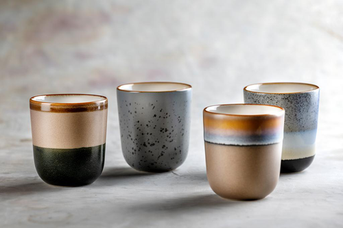 Visuel 2 du produit Ensemble de 4 mugs en porcelaine colorée 330 ml - Les 4 pièces