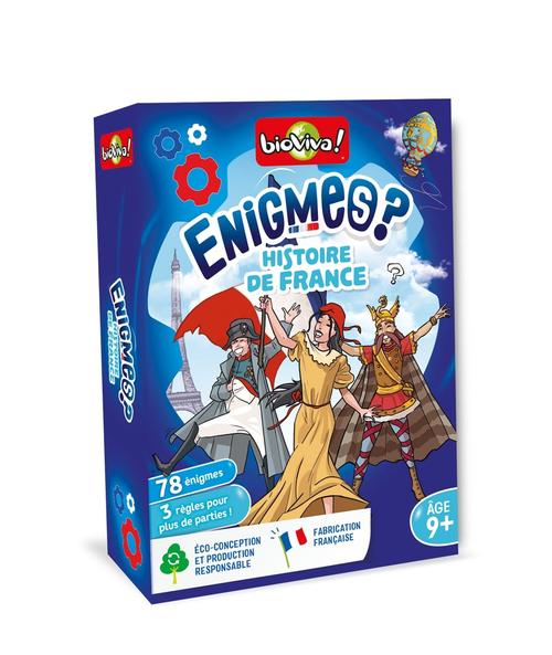 Visuel 1 du produit Jeu de cartes Bioviva Énigmes Histoire de France