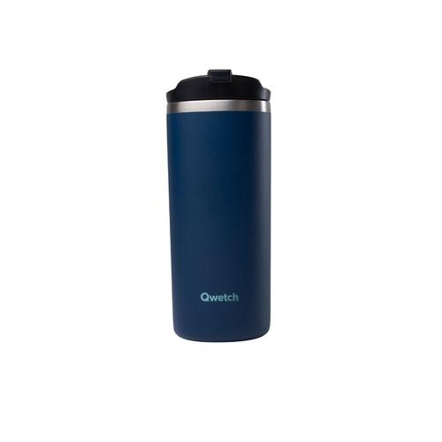 Visuel 1 du produit Travel mug isotherme en inox Qwetch Granite bleu nuit - 470 ml