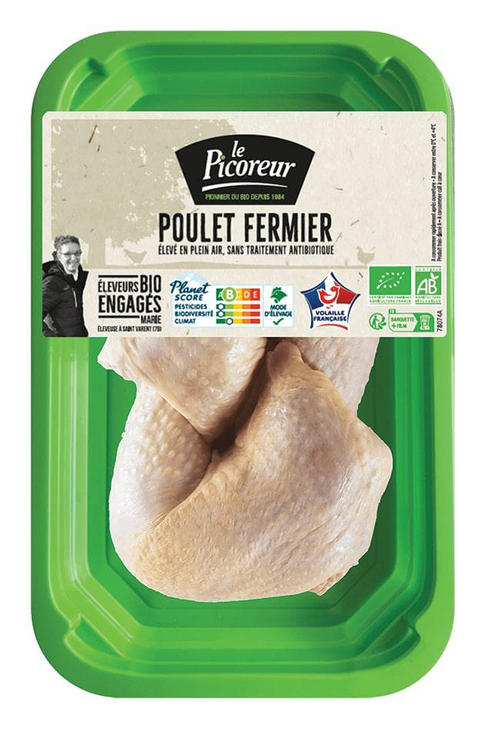 Visuel 1 du produit Cuisses de poulet fermier bio Le Picoreur x 2 – 550 g