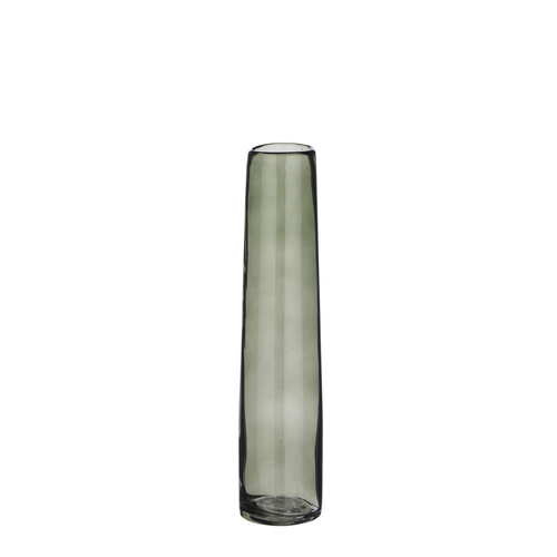 Visuel 1 du produit Vase soliflore en verre coloris vert Xandra - Ø 7 x H 30,5 cm