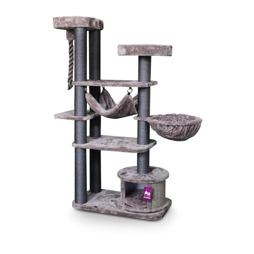 Visuel 1 du produit Arbre à chat coloris marron Scenic View 175 Petrebels - 80 x 50 x 175 cm