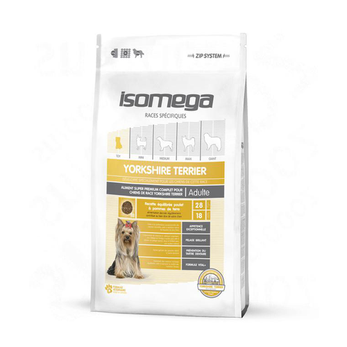 Visuel 1 du produit Croquette pour chien adulte Yorkshire au poulet Isomega - 1,5 kg