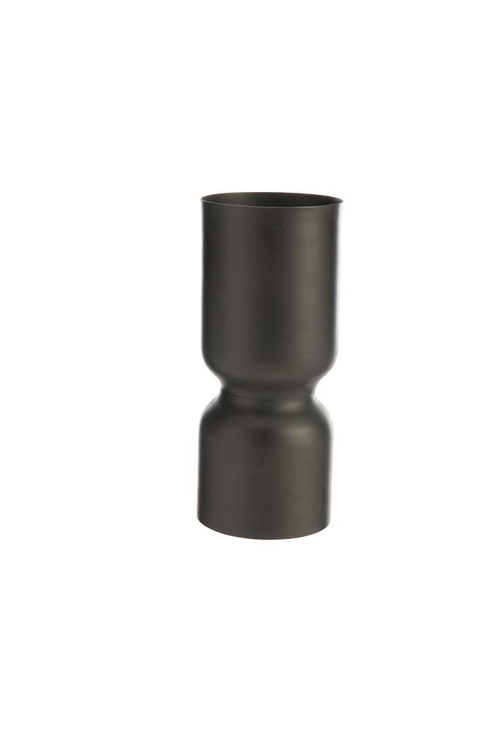 Visuel 1 du produit Vase bougeoire coloris bleu en métal - 8 x 8 x 19 cm