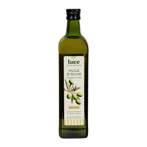 Visuel 1 du produit Huile d’olive extra vierge douce bio en bouteille de verre Luce - 75 cl