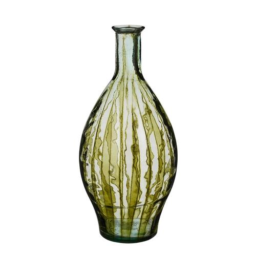 Visuel 1 du produit Vase en verre recyclé coloris vert Palermo - Ø 28 x H 60 cm