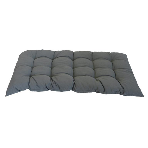 Visuel 1 du produit Coussin dossier palette en polyester/coton gris Pierre Banco - 120 x 60 x 10 cm