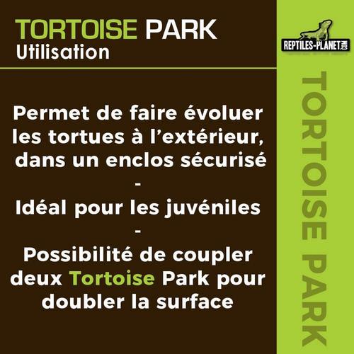 Visuel 7 du produit Tortoise Park pour tortue enclos extérieur grillagé en bois Reptile Planet – 200 x 100 x 25 cm