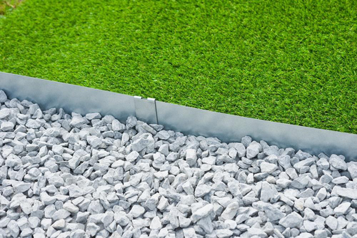 Visuel 3 du produit Bordure de jardin en métal gris Nature Outside Living - 264 x 10,2 cm