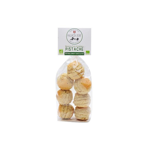 Visuel 1 du produit Macarons bio à la pistache Biscuit bio des Savoie - 150 g