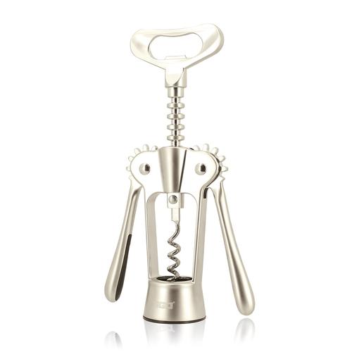 Visuel 1 du produit Tire-bouchon à levier en acier inoxydable argent - 23,7 x 7,8 x 4,1 cm
