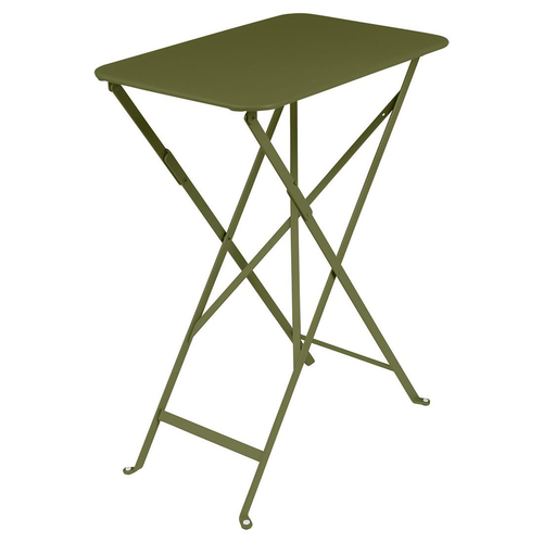 Visuel 1 du produit Table pliante Bistro coloris vert en acier Fermob - 37 x 57 x 74 cm