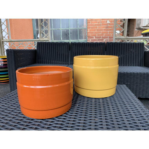 Visuel 1 du produit Pot coloris multicolore en terre émaillée Pause - Ø 23 cm