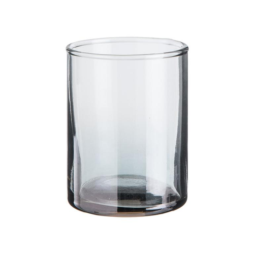 Visuel 1 du produit Gobelet bicolore en verre transparent et bleu - 9 x 7,5 cm