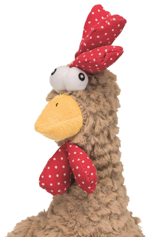 Visuel 3 du produit Jouet pour chien en peluche coloris multicolore peluche coq avec son original Trixie - 60 cm