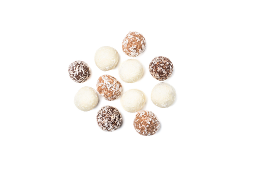 Visuel 1 du produit Trio de noisettes pralinées choco coco bio Happy hour en Biovallée vrac - 5 kg