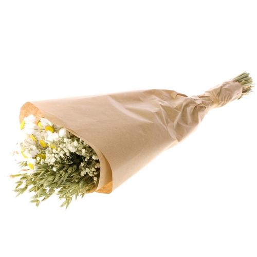 Visuel 1 du produit Bouquet de fleurs séchées mix blanc taille S - Ø 13 x H 50 cm