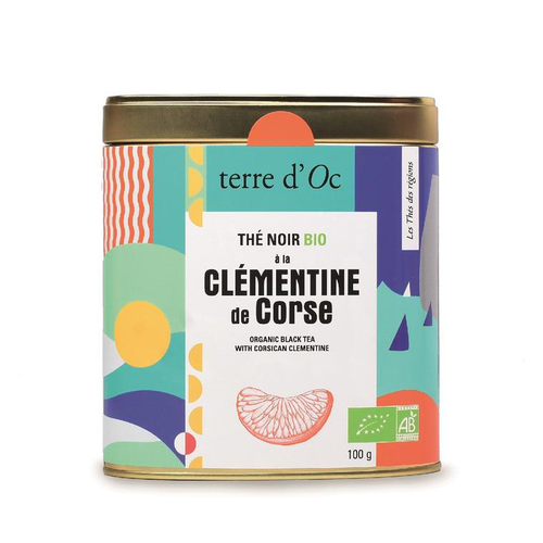 Visuel 1 du produit Thé noir bio clémentine de corse Terre d'OC - 100 g