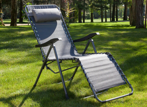 Visuel 2 du produit Fauteuil relax basculant, graphite et bleu, PROLOISIRS NEO