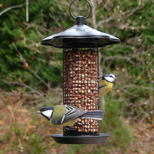 Visuel 2 du produit Mangeoire apéro noire en métal Ø 17 x 27 cm