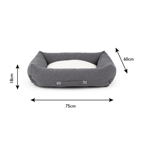 Visuel 5 du produit Couchage pour chien coloris gris corbeille Scruffs Eco Eden - Taille L 75 x 60 cm