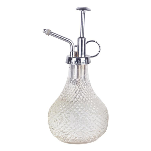 Visuel 1 du produit Vaporisateur en verre clouté transparent - Ø 9,5 x H 20 cm