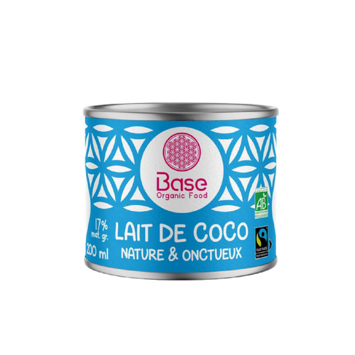 Visuel 1 du produit Lait de coco nature équitable 17% mg bio Base organic food - 200 ml