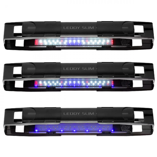 Visuel 5 du produit Rampe LED aquarium eau douce, duo Sunny & Plant, noir - AQUAEL Leddy Slim 2.0, 16 W
