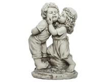 Visuel 1 du produit Statue enfants en magnésium blanc cassé Kaemingk - 25 x 40,5 x 60 cm