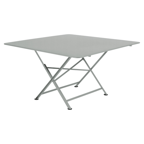 Visuel 1 du produit Table pliante Cargo coloris gris en acier Fermob - 130 x 130 cm