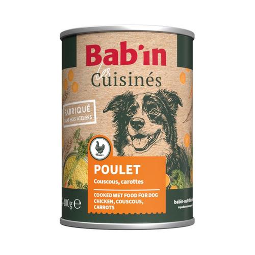 Visuel 1 du produit Aliment humide pour chien Bab’in Terrine poulet - 400 g