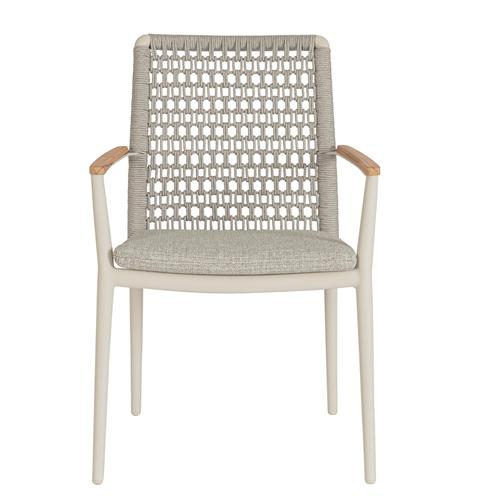 Visuel 8 du produit Fauteuil Maddox alu/teck/corde
