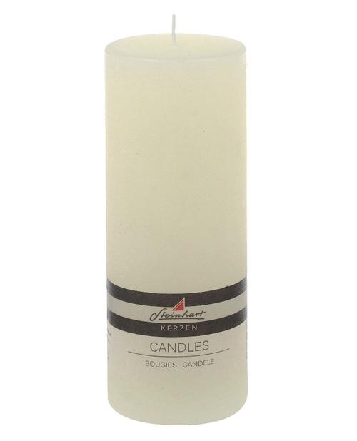 Visuel 1 du produit Bougie cylindrique champagne Rustique grand modèle - Ø 7,8 x H 20 cm
