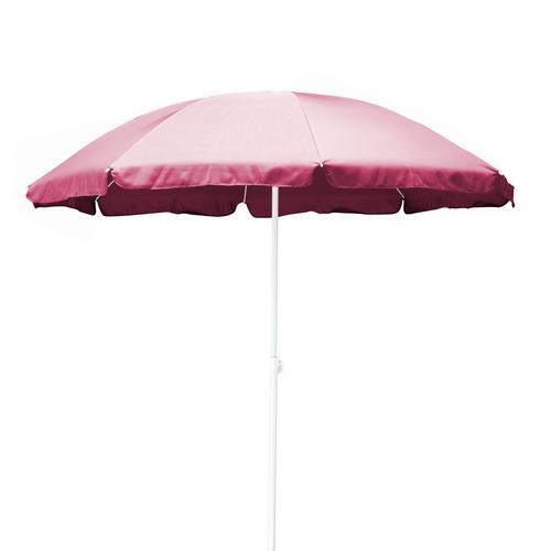 Visuel 1 du produit Parasol coloris rose en polyester 160 g - Ø 180 cm