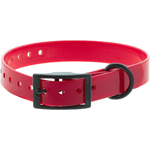 Visuel 1 du produit Collier pour chien en polyuréthane coloris rouge boucle double Canihunt Xtreme - 1,9 x 0,25 x 45 cm