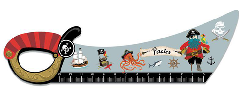 Visuel 1 du produit Règle en bois pirate Cartesdart - 21 cm x --- x 0,3