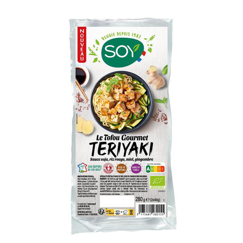 Visuel 1 du produit Tofou gourmet teriyaki bio Soy – 2 x 125 g