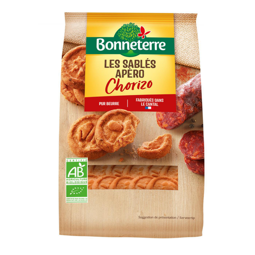 Visuel 1 du produit Biscuits sablés chorizo bio Bonneterre - 100 g